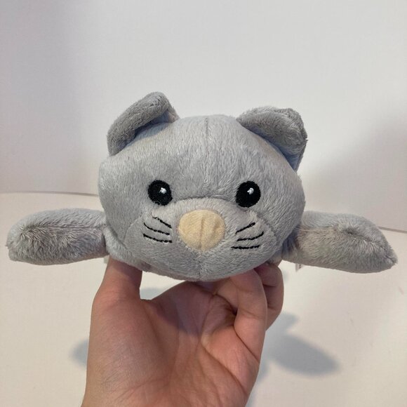 Melissa and Doug Grey Kitty Plush Cat Kitten Stuffed Animal Laying Down 8" Toy - Picture 2 of 7